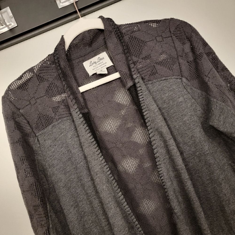 Lucky Lotus Embroidered Lace Cardigan